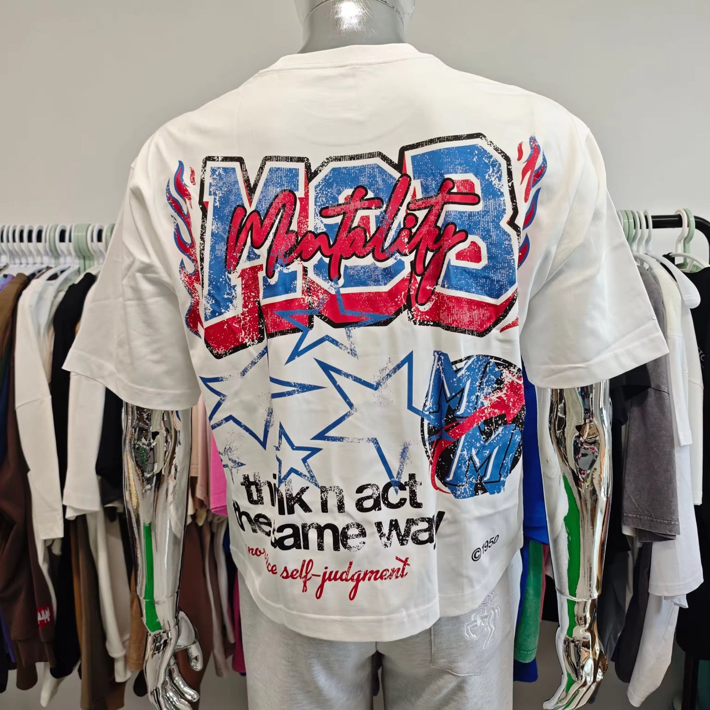 Mob Mentality Cropped Box Streetwear T-Shirt